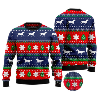 Amazing Horses Ugly Christmas Sweater For Men & Women Christmas Gift Sweater US2927