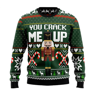 You Crack Me Up Ugly Christmas Sweater For Men & Women Christmas Gift Sweater US3008