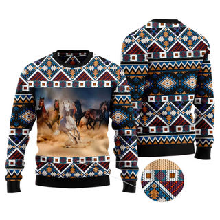 Beautiful Horses Ugly Christmas Sweater For Men & Women Christmas Gift Sweater US3122