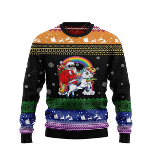 Unicorn LGBT Ugly Christmas Sweater For Men & Women Christmas Gift Sweater US3443