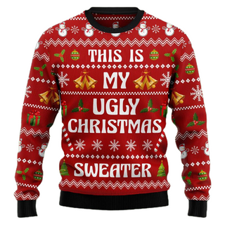 This Is My Ugly Christmas Sweater For Men & Women Christmas Gift Sweater US3456