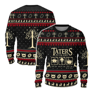 Taters Potatoes Ugly Christmas Sweater For Men & Women Christmas Gift Sweater PT1332