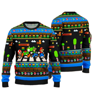 Super Ma.r.io Ugly Christmas Sweater For Men & Women Christmas Gift Sweater PT1404