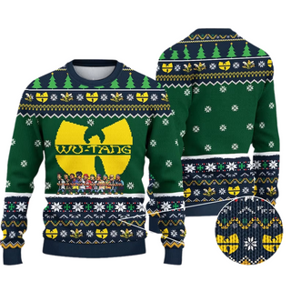 Wu-Tang Clan Logo Ugly Christmas Sweater For Men & Women Christmas Gift Sweater US3763