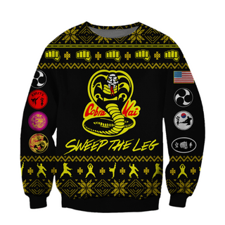 Sweep The Leg Ugly Christmas Sweater For Men & Women Christmas Gift Sweater CEE017