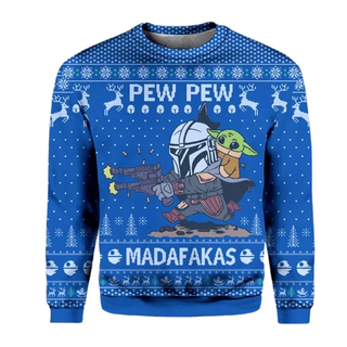 The Mandalorian Baby Yoda Ugly Christmas Sweater For Men & Women Christmas Gift Sweater US3872