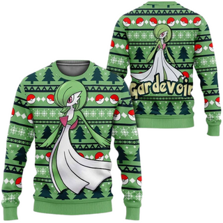 Anime Gardevoir PKM Ugly Christmas Sweater For Men & Women Christmas Gift Sweater US3926