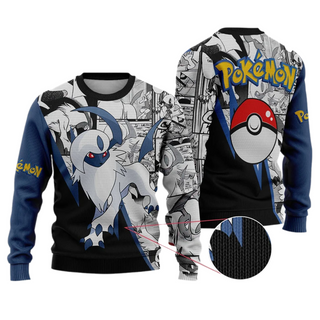 Anime Absol PKM Ugly Christmas Sweater For Men & Women Christmas Gift Sweater US3931