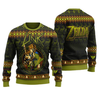 The Legend Of Zelda Link Unisex Ugly Christmas Sweater For Men & Women Christmas Gift Sweater US4008