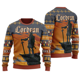 Welcome To Lordran Unisex Ugly Christmas Sweater For Men & Women Christmas Gift Sweater US4039