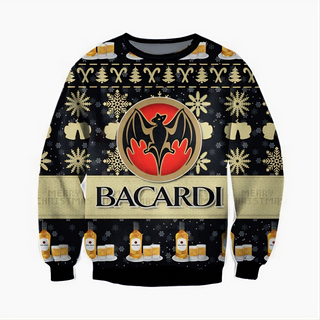 Unisex Bacardi Beer 3D Ugly Christmas Sweater For Men & Women Christmas Gift Sweater BH1130