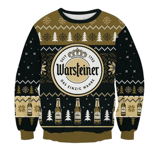 Unisex Warsteiner 3D Ugly Christmas Sweater For Men & Women Christmas Gift Sweater BH1189