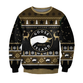 Unisex Goose Island Beer 3D Ugly Christmas Sweater For Men & Women Christmas Gift Sweater BH1330