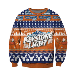 Unisex Keystone Light Beer 3D Ugly Christmas Sweater For Men & Women Christmas Gift Sweater BH1335