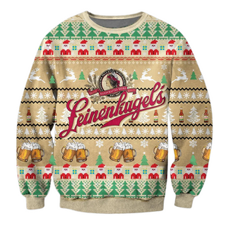 Unisex Leinenkugel Brewing 3D Ugly Christmas Sweater For Men & Women Christmas Gift Sweater BH1336