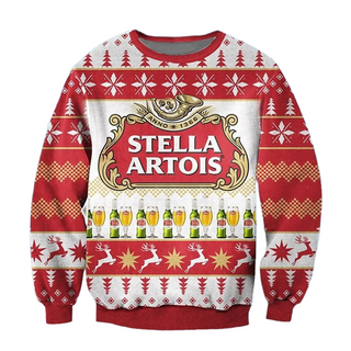 Unisex STA 3D Ugly Christmas Sweater For Men & Women Christmas Gift Sweater BH1358