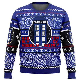 WHO'S Outside Doctor Who  Ugly Christmas Sweater For Men & Women Christmas Gift Thanksgiving Sweater US4391