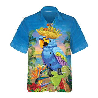 Summer Beach Parrot Hawaiian Shirt Aloha Casual Shirt For Men And Women HW2208