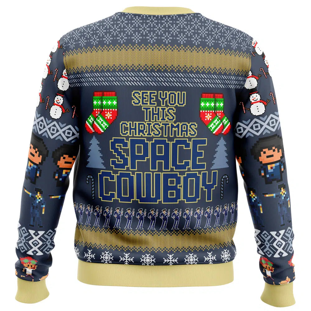 Spike Spiegel Cowboy Bebop Ugly Christmas Sweater