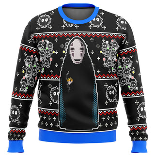 SPIRITED AWAY No Face Ugly Christmas Sweater