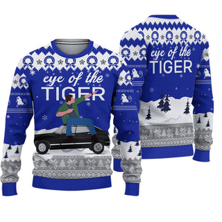 Supernatural Dean Singing Eye Of The Tiger Ugly Christmas Sweater For Men & Women Christmas Gift Sweater PT1004