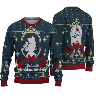 Tale As Old As Time Ugly Christmas Sweater For Men & Women Christmas Gift Sweater BH633