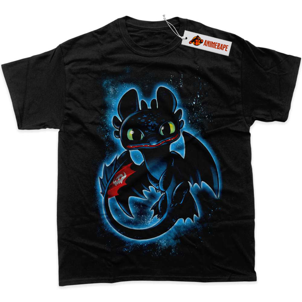 How to Train Your Dragon Toothless Graphic T-Shirt, Animated Shirt