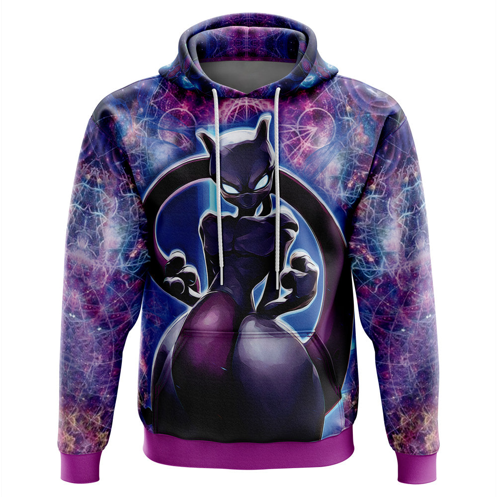 Trippy Cosmic Mewtwo Pokemon Hoodie