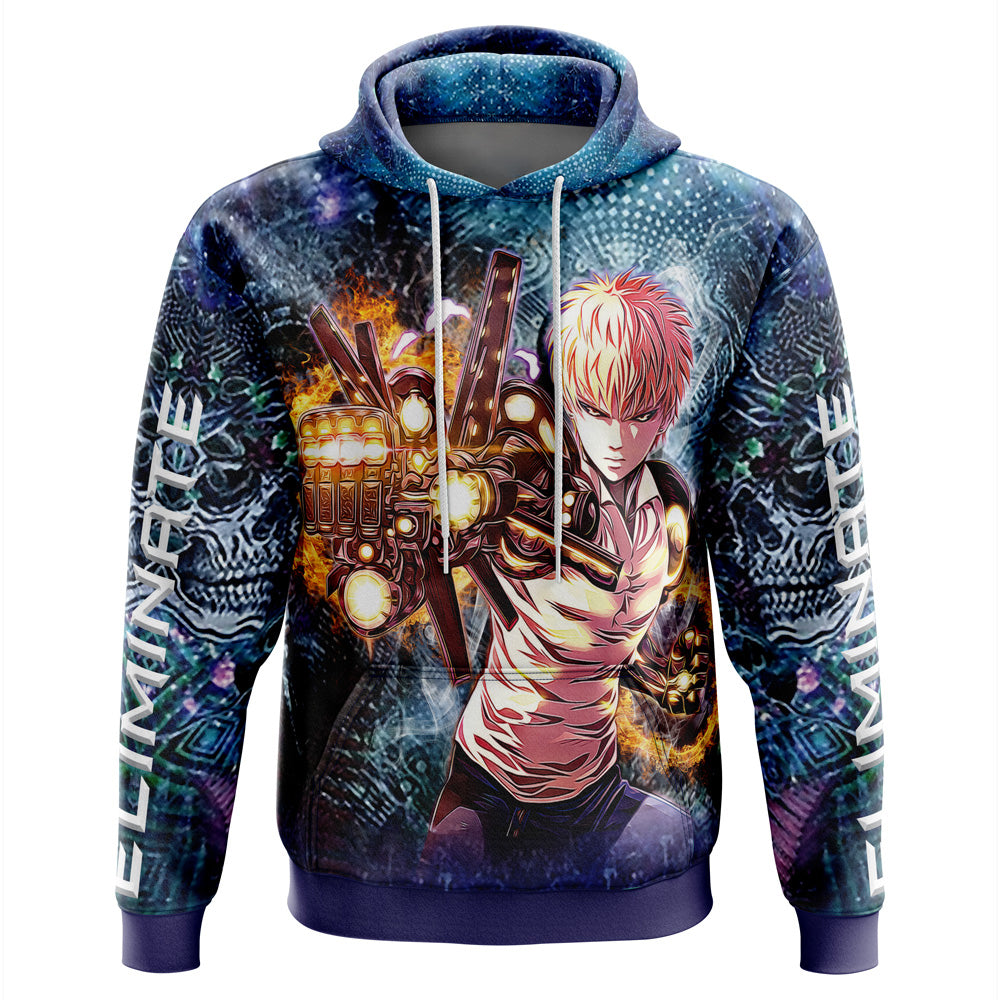 Trippy Genos One Punch Man Hoodie