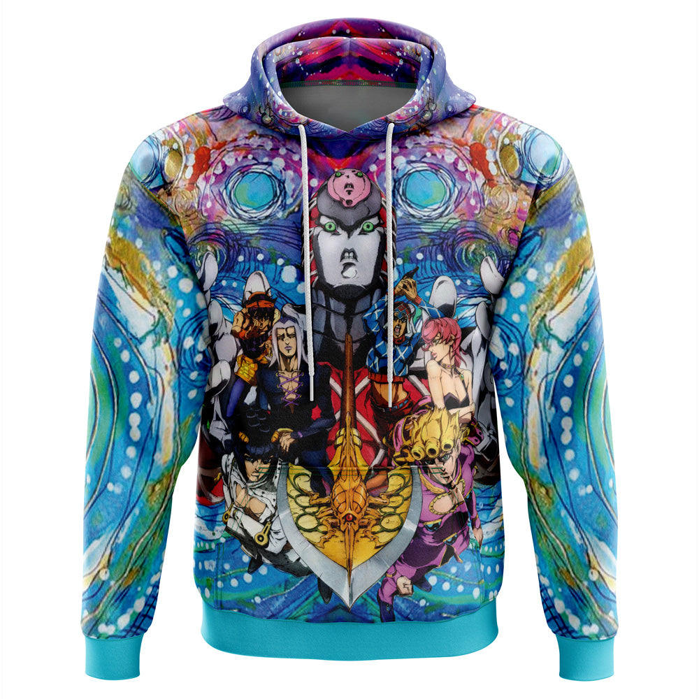 Trippy Golden Wind Squad Jojo's Bizarre Adventure Hoodie