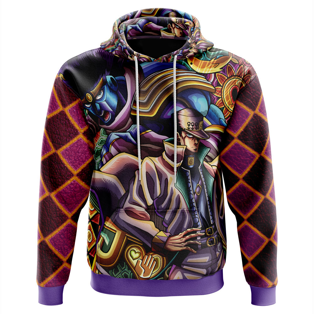 Trippy Jotaro Kujo JoJo's Bizarre Adventure Hoodie