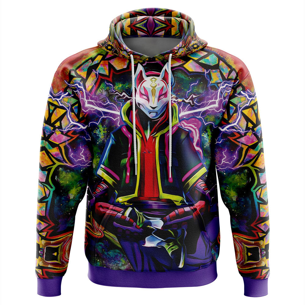 Trippy Kitsune Drift Mask Fortnite Hoodie