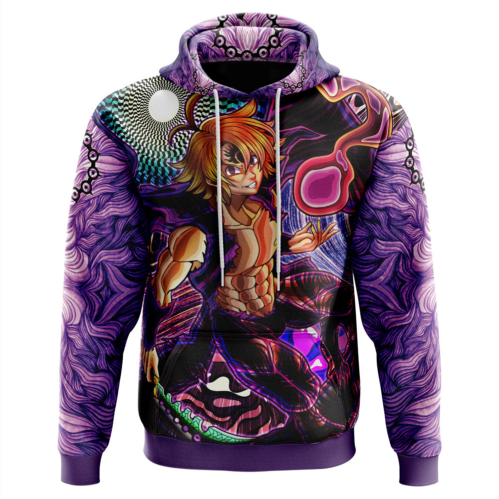 Trippy Meliodas Assault Mode Seven Deadly Sins Hoodie