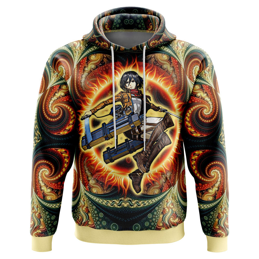 Trippy Mikasa Ackerman Attack on Titan Hoodie