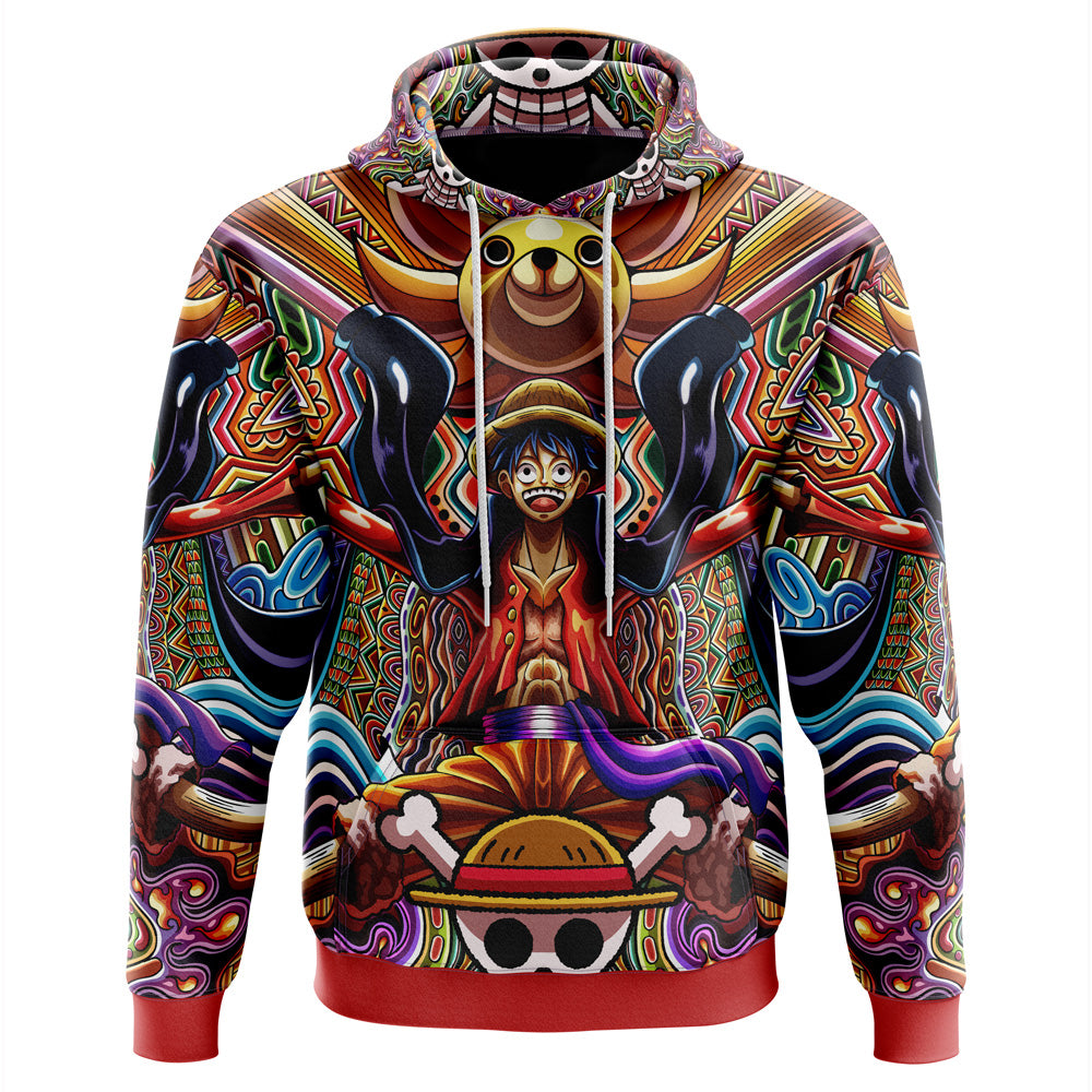 Trippy Monkey D. Luffy One Piece Hoodie