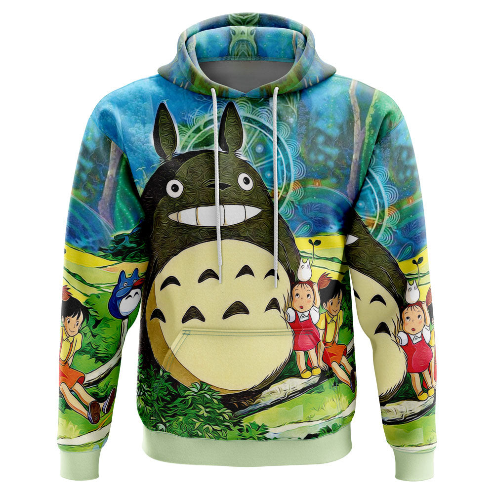 Trippy My Neighbor Totoro Studio Ghibli Hoodie