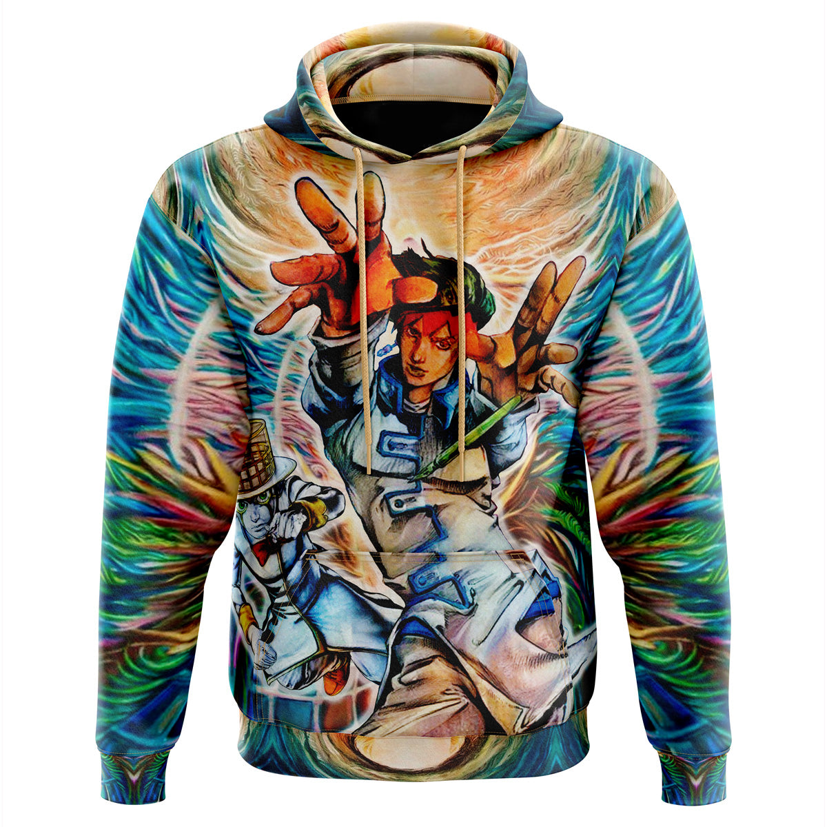 Trippy Rohan Kishibe Heaven's Door Jojo's Bizarre Adventure Hoodie