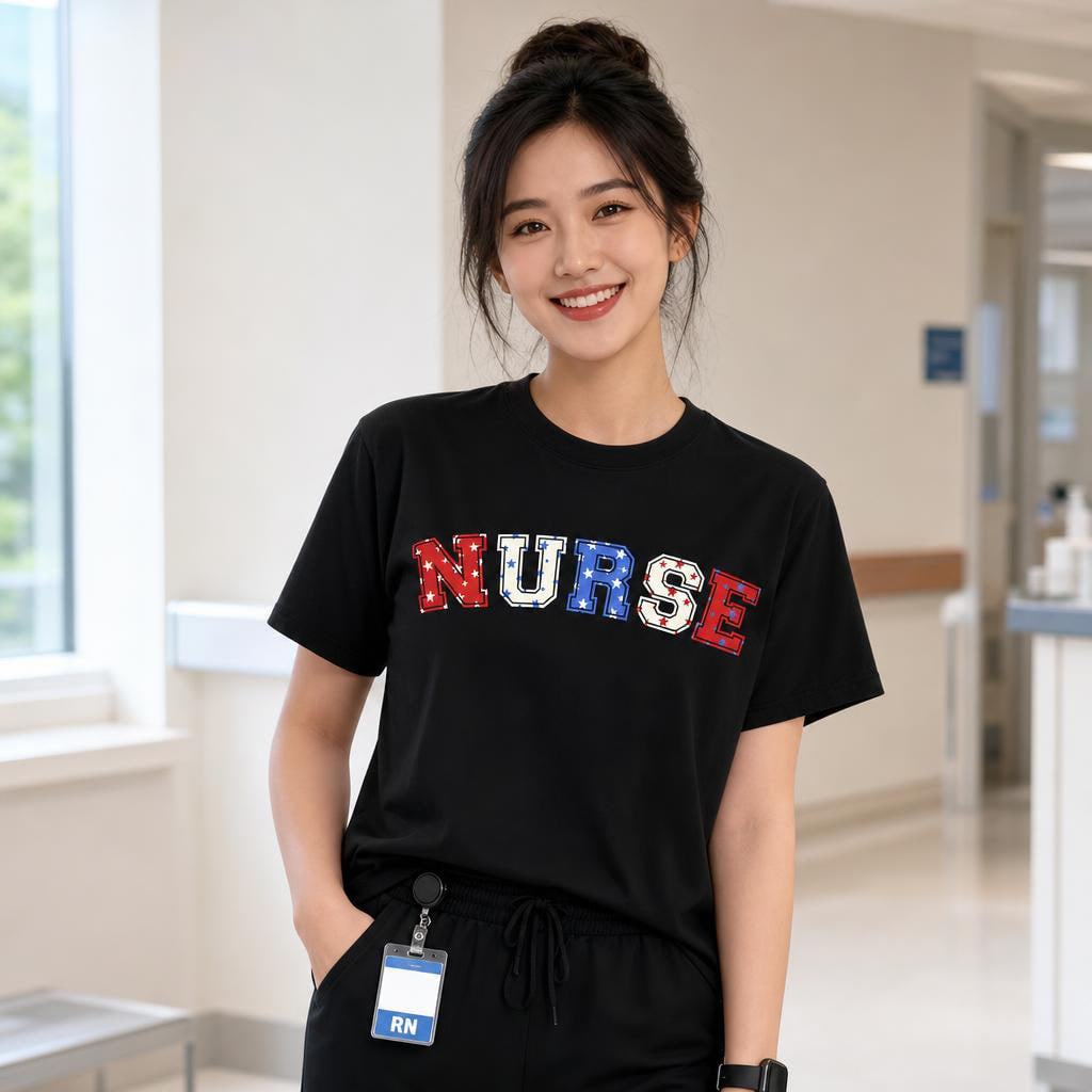 Custom Nurse Stethoscope Heart Shirt Personalized RN Gift Unisex T-Shirt