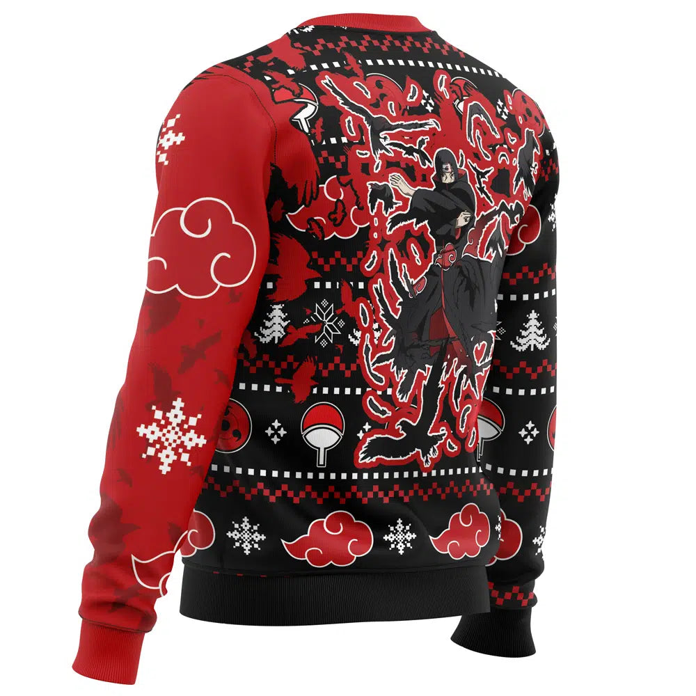 Akatsuki Itachi Symbolic Crows Christmas Sweater