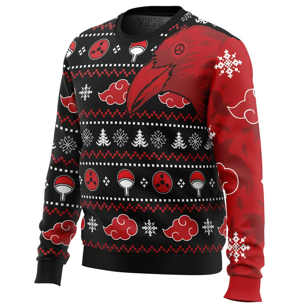 Akatsuki Itachi Symbolic Crows Christmas Sweater