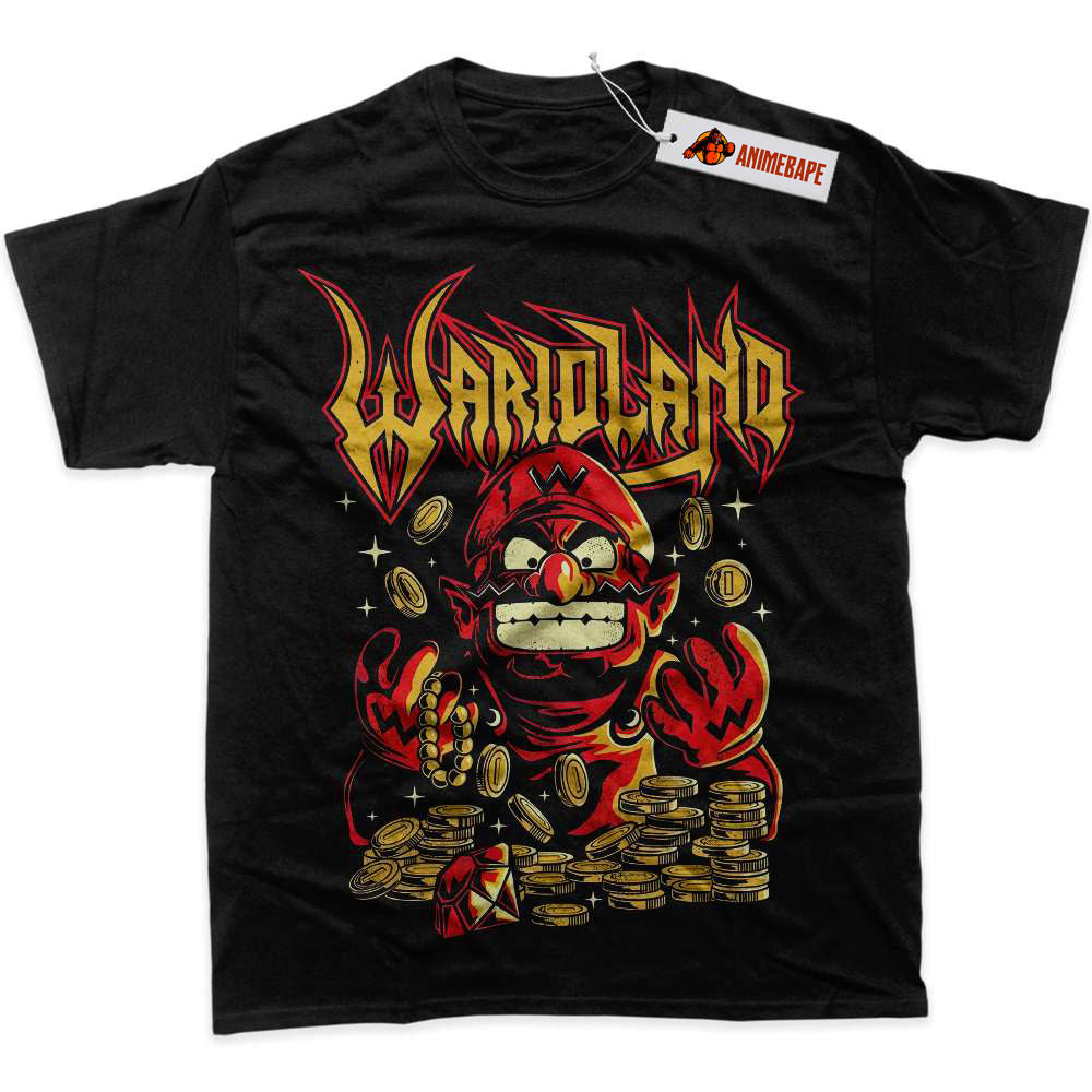 Wario Land Super Mario Graphic T-Shirt for Gamers and Fans