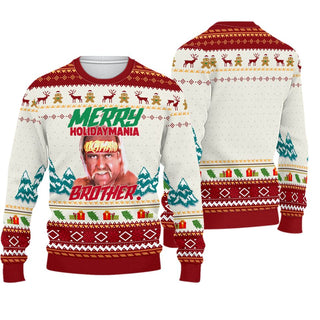 Wrestle Mania Ugly Christmas Sweater For Men & Women Christmas Gift Sweater PT876