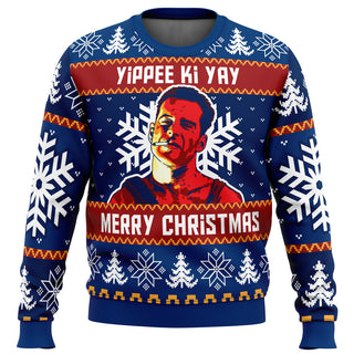 Yippee Ki Yay Die Hard Ugly Christmas Sweater