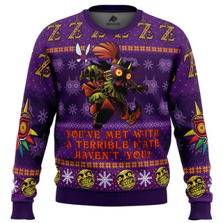 You Met With a Terrible Fate The Legend of Zelda Ugly Christmas Sweater