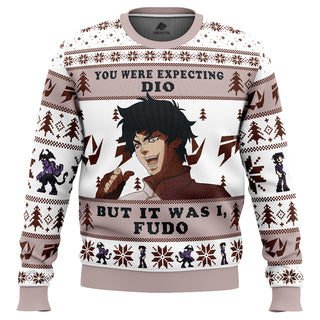 You Were Expecting Dio But It Was I, Fudo Devilman Crybaby Ugly Christmas Sweater