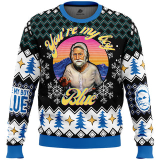 You're My Boy Blue Old School Ugly Christmas Sweater