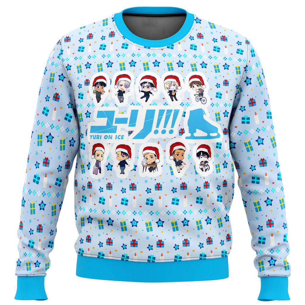 Yuri on Ice Cute Chibi Ugly Christmas Sweater