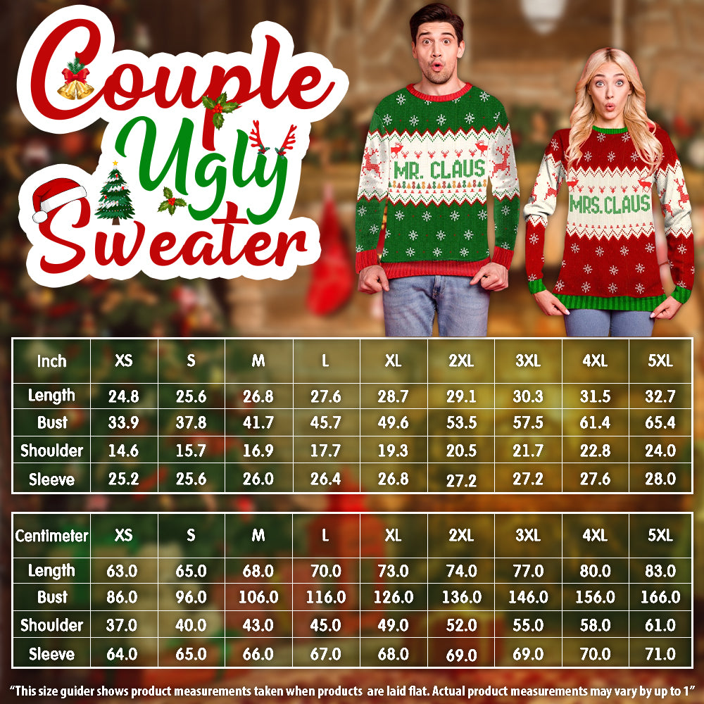 I Like Big Bulbs And I Cannot Lie Couple Ugly Christmas Sweater Christmas Gift Anniversary Sweater USNC1036